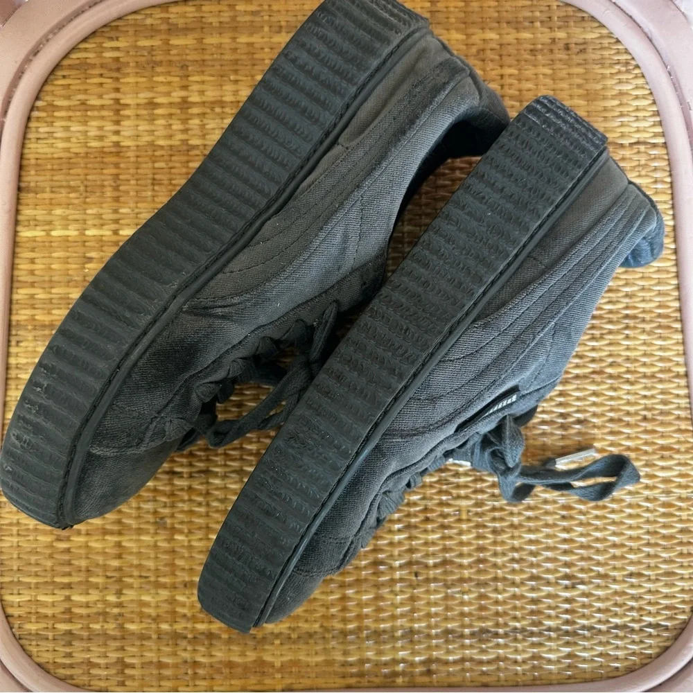 Puma x Fenty Limited Edition Velvet Creepers Platform Grey